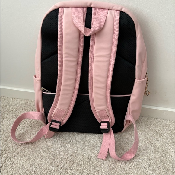 Pink Backpack with Ribbon Accents - Picture 2 of 3